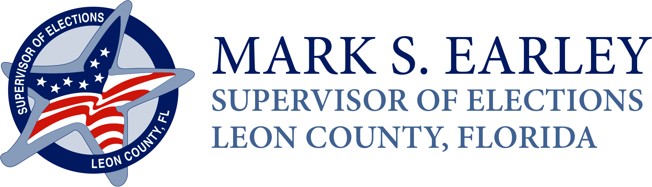 Logo for Mark S Earley, Leon County Supervisor of Elections Logo for Mark S Earley, Leon County Supervisor of Elections